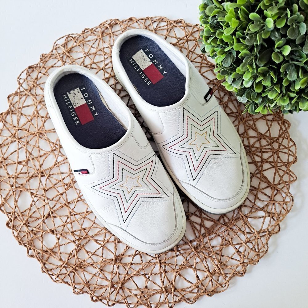 Vintage‎ Tommy Hilfiger Y2K Star Mules Slides